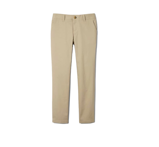 Girls' Straight Fit Twill Pant